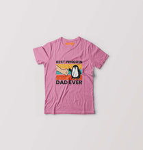 Load image into Gallery viewer, Penguin Dad Kids T-Shirt for Boy/Girl-Pink-Ektarfa.online