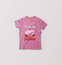 Load image into Gallery viewer, Drummer Kids T-Shirt for Boy/Girl-Pink-Ektarfa.online