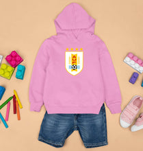 Load image into Gallery viewer, Uruguay Football Kids Hoodie for Boy/Girl-Light Baby Pink-Ektarfa.online