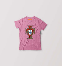 Load image into Gallery viewer, Portugal Football Kids T-Shirt for Boy/Girl-Pink-Ektarfa.online