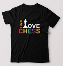 Load image into Gallery viewer, Chess Love T-Shirt for Men-Black-Ektarfa.online