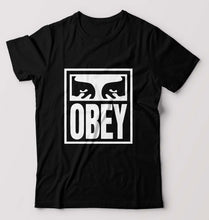 Load image into Gallery viewer, Obey T-Shirt for Men-Black-Ektarfa.online