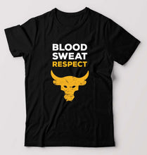 Load image into Gallery viewer, Blood Sweat Respect Gym T-Shirt for Men-Black-Ektarfa.online