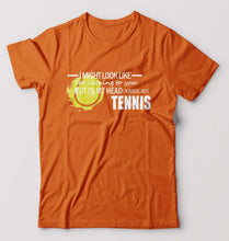 Load image into Gallery viewer, Tennis T-Shirt for Men-Orange-Ektarfa.online