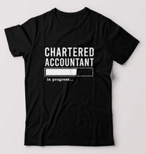 Load image into Gallery viewer, Chartered Accountants(CA) In Progress T-Shirt for Men-Black-Ektarfa.online
