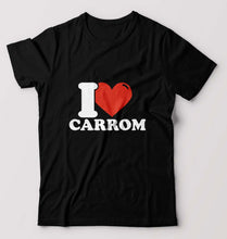 Load image into Gallery viewer, I Love Carrom T-Shirt for Men-Black-Ektarfa.online