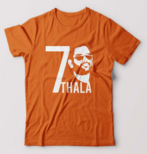 Load image into Gallery viewer, MS Dhoni 07 Thala T-Shirt for Men-Orange-Ektarfa.online