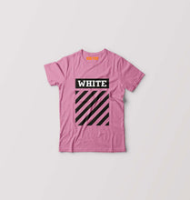 Load image into Gallery viewer, off white Kids T-Shirt for Boy/Girl-Pink-Ektarfa.online