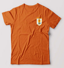Load image into Gallery viewer, Uruguay Football T-Shirt for Men-Orange-Ektarfa.online