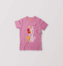 Load image into Gallery viewer, You Can't Save The World Alone Justice League Kids T-Shirt for Boy/Girl-Pink-Ektarfa.online