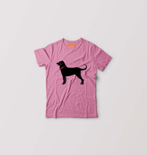 Load image into Gallery viewer, Black Dog Kids T-Shirt for Boy/Girl-Pink-Ektarfa.online