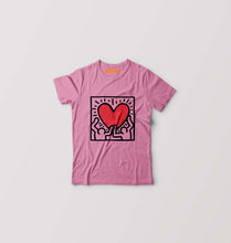 Load image into Gallery viewer, Keith Haring Kids T-Shirt for Boy/Girl-Pink-Ektarfa.online