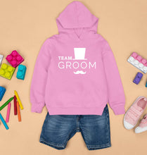 Load image into Gallery viewer, Team Groom Kids Hoodie for Boy/Girl-Light Baby Pink-Ektarfa.online