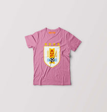 Load image into Gallery viewer, Uruguay Football Kids T-Shirt for Boy/Girl-Pink-Ektarfa.online