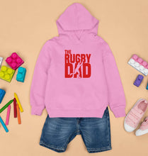 Load image into Gallery viewer, Rugby Dad Kids Hoodie for Boy/Girl-Light Baby Pink-Ektarfa.online