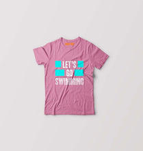Load image into Gallery viewer, Swimming Kids T-Shirt for Boy/Girl-Pink-Ektarfa.online