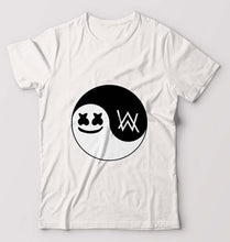 Load image into Gallery viewer, alan walker marshmello T-Shirt for Men-White-Ektarfa.online