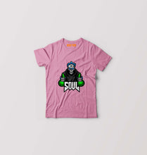 Load image into Gallery viewer, Battlegrounds Mobile India (BGMI) Soul Esport Kids T-Shirt for Boy/Girl-Pink-Ektarfa.online