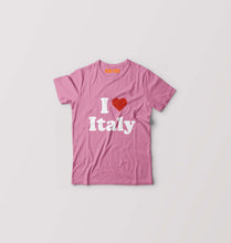 Load image into Gallery viewer, I Love Italy Kids T-Shirt for Boy/Girl-Pink-Ektarfa.online