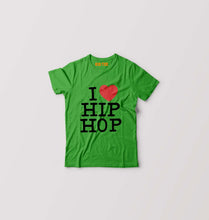 Load image into Gallery viewer, I Love Hip Hop Kids T-Shirt for Boy/Girl-Flag Green-Ektarfa.online