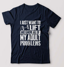 Load image into Gallery viewer, Gym T-Shirt for Men-Navy Blue-Ektarfa.online