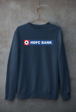 Load image into Gallery viewer, HDFC Bank Unisex Sweatshirt for Men/Women-Navy Blue-Ektarfa.online