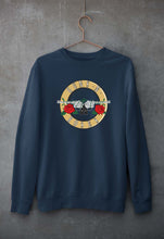 Load image into Gallery viewer, Guns and Roses Unisex Sweatshirt for Men/Women-Navy Blue-Ektarfa.online