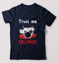 Load image into Gallery viewer, Drummer T-Shirt for Men-Navy Blue-Ektarfa.online