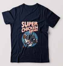 Load image into Gallery viewer, PUBG Super Chicken Dinner T-Shirt for Men-Navy Blue-Ektarfa.online
