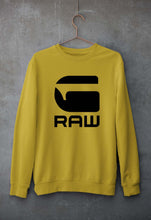 Load image into Gallery viewer, G Raw Unisex Sweatshirt for Men/Women-Mustard Yellow-Ektarfa.online