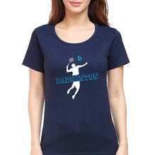 Load image into Gallery viewer, Badminton T-Shirt for Women-Navy Blue-Ektarfa.online