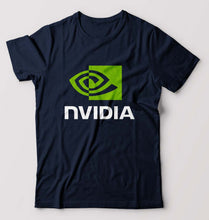 Load image into Gallery viewer, Nvidia T-Shirt for Men-Navy Blue-Ektarfa.online
