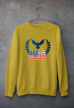 Load image into Gallery viewer, USA America Unisex Sweatshirt for Men/Women-Mustard Yellow-Ektarfa.online