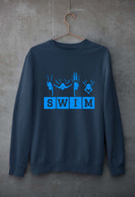 Load image into Gallery viewer, Swim Unisex Sweatshirt for Men/Women-Navy Blue-Ektarfa.online