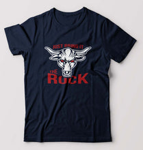 Load image into Gallery viewer, The Rock T-Shirt for Men-Navy Blue-Ektarfa.online