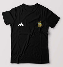 Load image into Gallery viewer, Argentina Football T-Shirt for Men-Black-Ektarfa.online