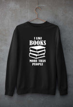 Load image into Gallery viewer, Like Books Unisex Sweatshirt for Men/Women-Black-Ektarfa.online