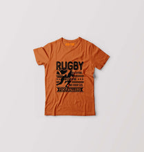 Load image into Gallery viewer, Rugby Kids T-Shirt for Boy/Girl-Orange-Ektarfa.online