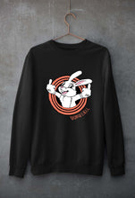 Load image into Gallery viewer, Domrebel Bunny Unisex Sweatshirt for Men/Women-Black-Ektarfa.online