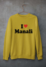 Load image into Gallery viewer, I Love Manali Unisex Sweatshirt for Men/Women-Mustard Yellow-Ektarfa.online