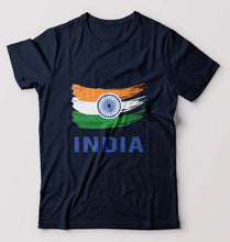 Load image into Gallery viewer, India T-Shirt for Men-Navy Blue-Ektarfa.online