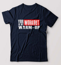 Load image into Gallery viewer, Gym T-Shirt for Men-Navy Blue-Ektarfa.online