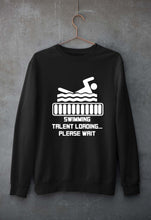 Load image into Gallery viewer, Swimming Unisex Sweatshirt for Men/Women-Black-Ektarfa.online