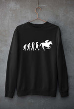 Load image into Gallery viewer, Horse Riding Unisex Sweatshirt for Men/Women-Black-Ektarfa.online