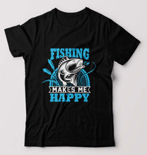 Load image into Gallery viewer, Fishing T-Shirt for Men-Black-Ektarfa.online