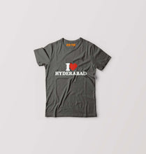 Load image into Gallery viewer, I Love Hyderabad Kids T-Shirt for Boy/Girl-Charcoal-Ektarfa.online