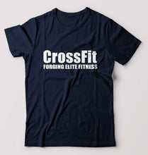 Load image into Gallery viewer, CrossFit T-Shirt for Men-Navy Blue-Ektarfa.online