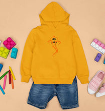 Load image into Gallery viewer, Shree Ganesh Kids Hoodie for Boy/Girl-Mustard Yellow-Ektarfa.online