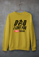 Load image into Gallery viewer, Dad I Love You 3000 Unisex Sweatshirt for Men/Women-Mustard Yellow-Ektarfa.online