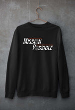 Load image into Gallery viewer, Mission Possible Unisex Sweatshirt for Men/Women-Black-Ektarfa.online